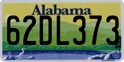 AL license plate 62DL373