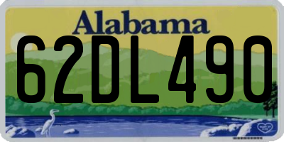 AL license plate 62DL490