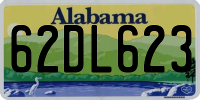 AL license plate 62DL623