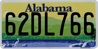 AL license plate 62DL766