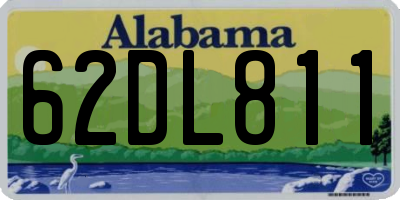 AL license plate 62DL811
