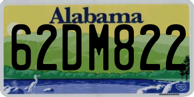 AL license plate 62DM822