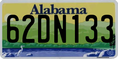 AL license plate 62DN133