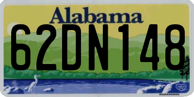 AL license plate 62DN148