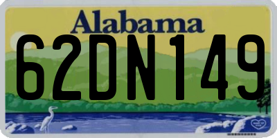 AL license plate 62DN149