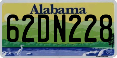 AL license plate 62DN228