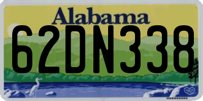 AL license plate 62DN338