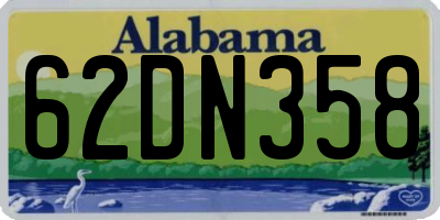 AL license plate 62DN358