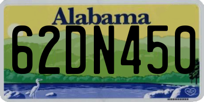 AL license plate 62DN450