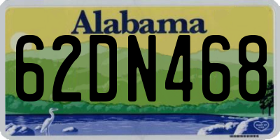 AL license plate 62DN468