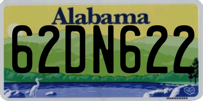 AL license plate 62DN622