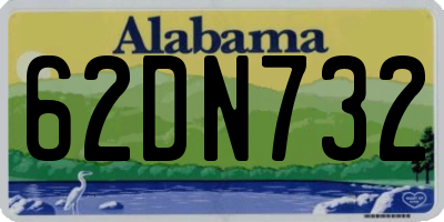 AL license plate 62DN732