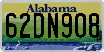 AL license plate 62DN908