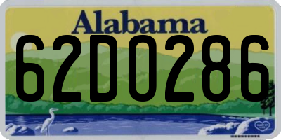 AL license plate 62DO286