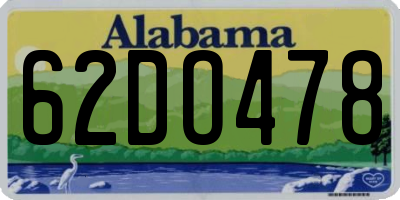 AL license plate 62DO478