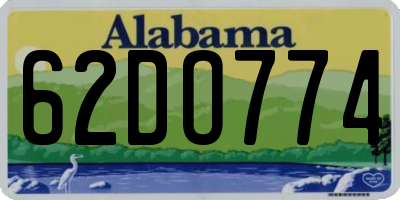 AL license plate 62DO774