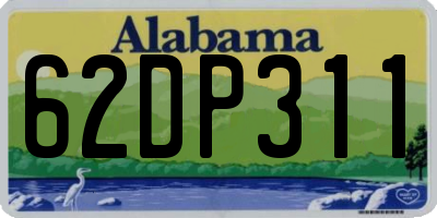 AL license plate 62DP311