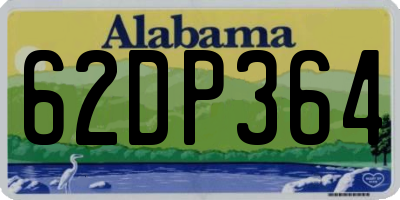 AL license plate 62DP364