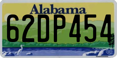AL license plate 62DP454