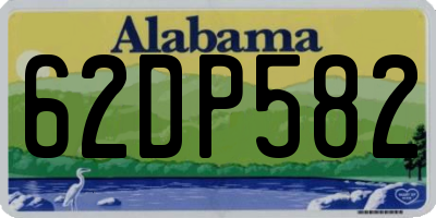 AL license plate 62DP582