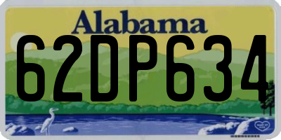 AL license plate 62DP634