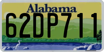 AL license plate 62DP711