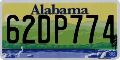 AL license plate 62DP774