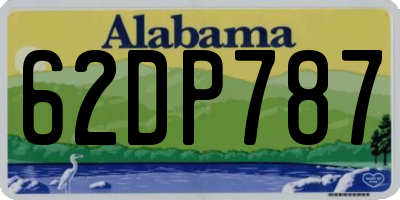 AL license plate 62DP787
