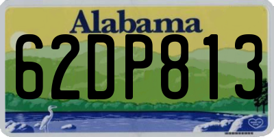 AL license plate 62DP813
