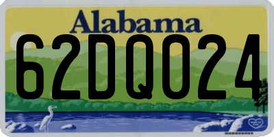 AL license plate 62DQ024