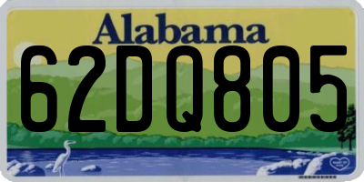 AL license plate 62DQ805