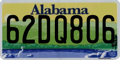 AL license plate 62DQ806