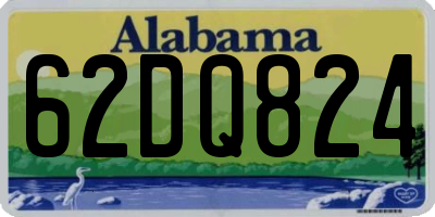 AL license plate 62DQ824