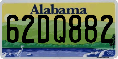 AL license plate 62DQ882