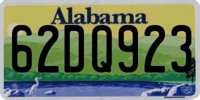 AL license plate 62DQ923