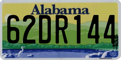 AL license plate 62DR144