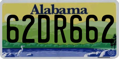 AL license plate 62DR662