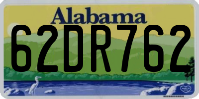 AL license plate 62DR762