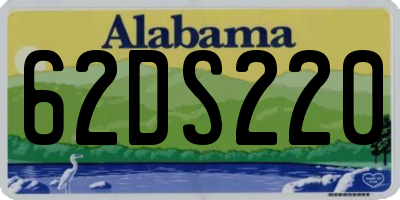 AL license plate 62DS220