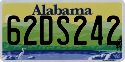 AL license plate 62DS242