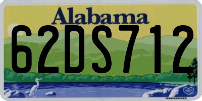 AL license plate 62DS712