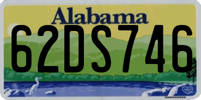 AL license plate 62DS746