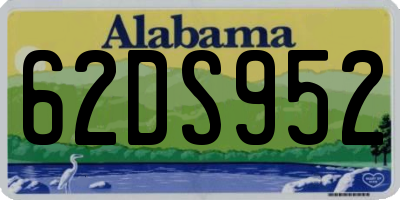 AL license plate 62DS952