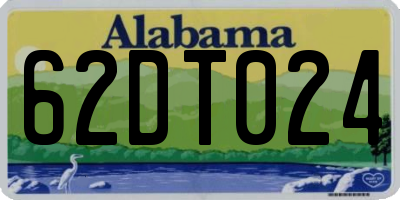 AL license plate 62DT024