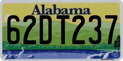 AL license plate 62DT237