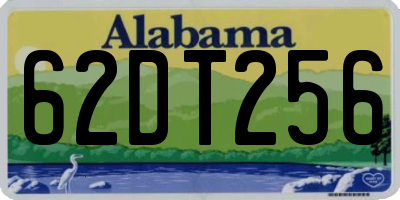 AL license plate 62DT256