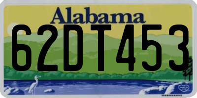 AL license plate 62DT453