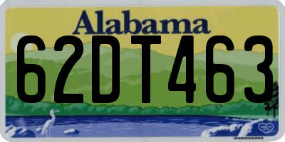 AL license plate 62DT463