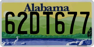 AL license plate 62DT677