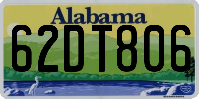 AL license plate 62DT806